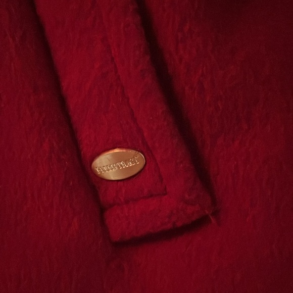 Women’s VINTAGE ELLEN TRACY 90’s with hood 100% wool lined coat sz 10 EUC Belt - Picture 12 of 15